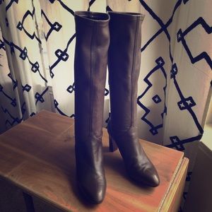 Cole Haan Nike Air brown pull-on knee high boot